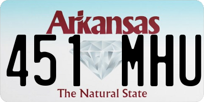 AR license plate 451MHU