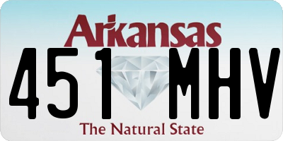 AR license plate 451MHV