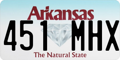 AR license plate 451MHX