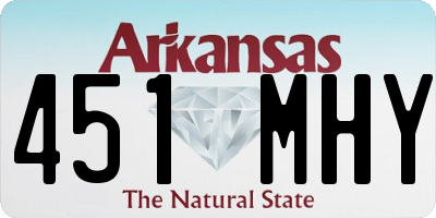 AR license plate 451MHY