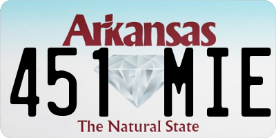 AR license plate 451MIE