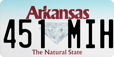 AR license plate 451MIH