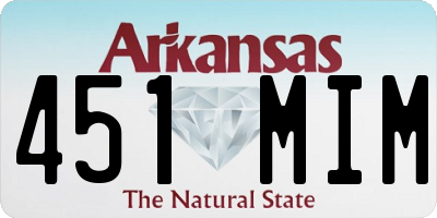AR license plate 451MIM