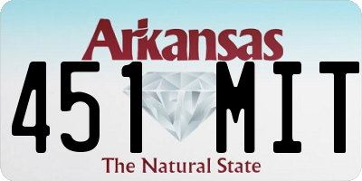 AR license plate 451MIT