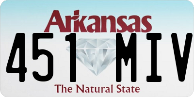 AR license plate 451MIV