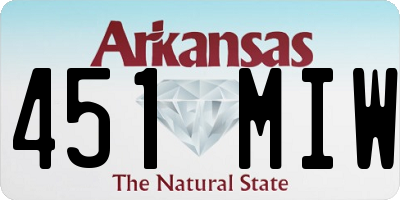 AR license plate 451MIW