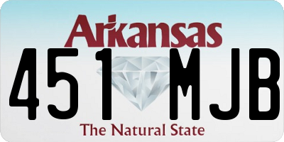 AR license plate 451MJB