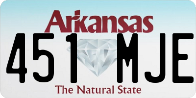 AR license plate 451MJE