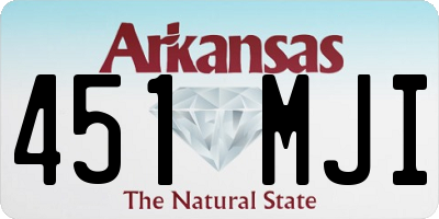 AR license plate 451MJI