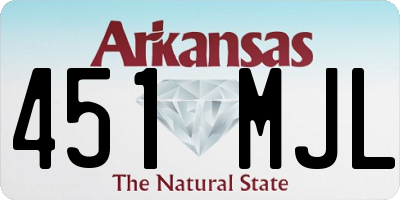 AR license plate 451MJL
