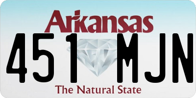 AR license plate 451MJN