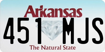 AR license plate 451MJS