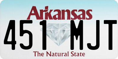 AR license plate 451MJT