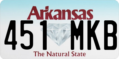AR license plate 451MKB