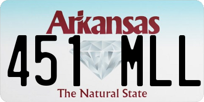 AR license plate 451MLL