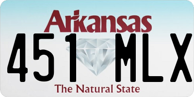 AR license plate 451MLX