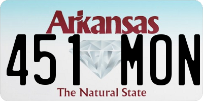 AR license plate 451MON