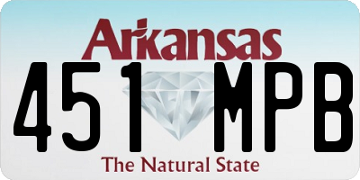AR license plate 451MPB