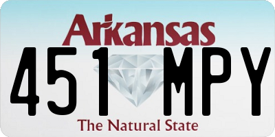 AR license plate 451MPY