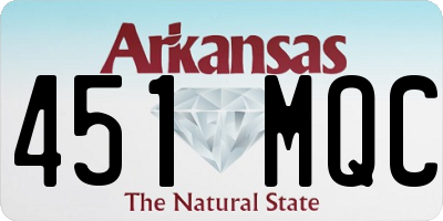 AR license plate 451MQC