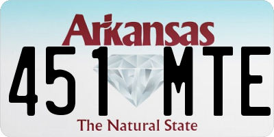 AR license plate 451MTE