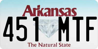 AR license plate 451MTF