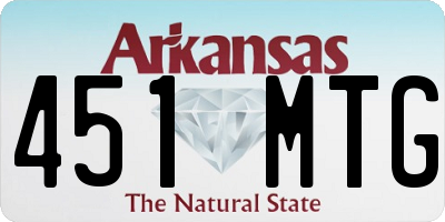 AR license plate 451MTG