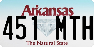 AR license plate 451MTH