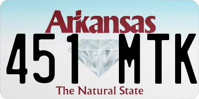 AR license plate 451MTK