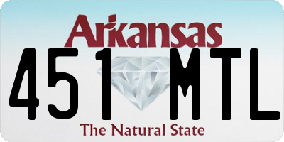 AR license plate 451MTL