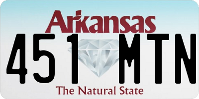 AR license plate 451MTN