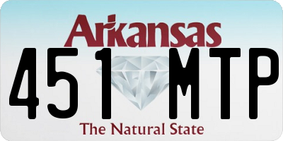 AR license plate 451MTP