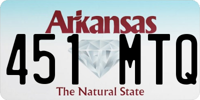 AR license plate 451MTQ