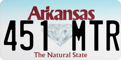 AR license plate 451MTR