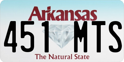 AR license plate 451MTS