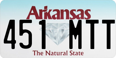 AR license plate 451MTT