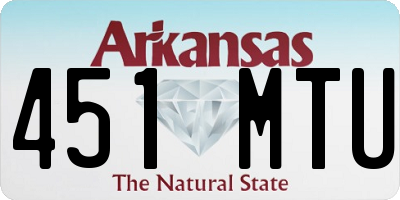 AR license plate 451MTU