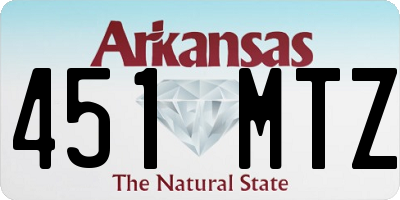 AR license plate 451MTZ
