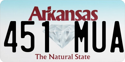 AR license plate 451MUA