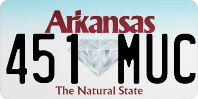 AR license plate 451MUC