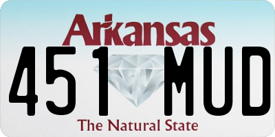 AR license plate 451MUD