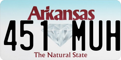 AR license plate 451MUH