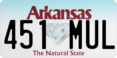 AR license plate 451MUL