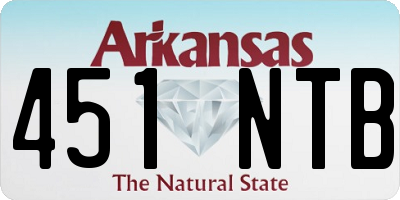 AR license plate 451NTB