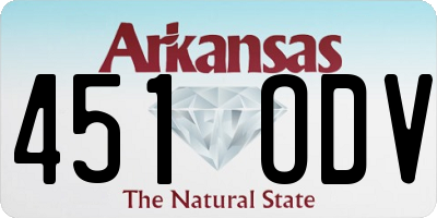 AR license plate 451ODV