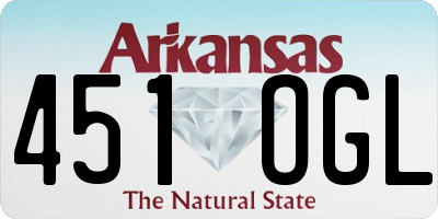 AR license plate 451OGL