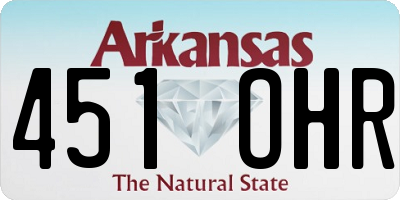 AR license plate 451OHR