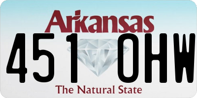 AR license plate 451OHW