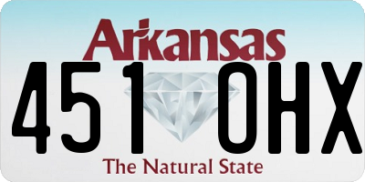 AR license plate 451OHX