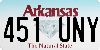 AR license plate 451UNY